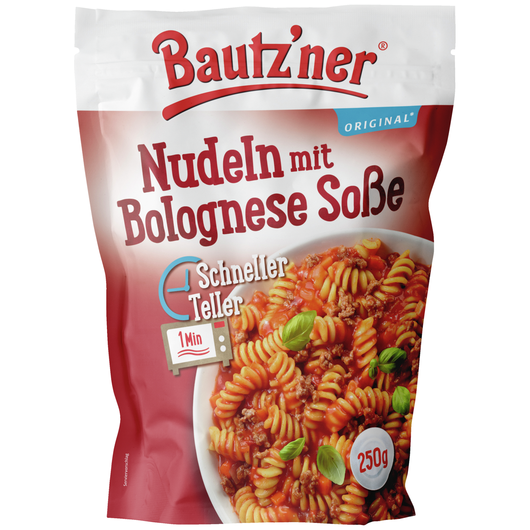 Bautzner Schneller Teller Nudeln Bolognese Soße - 250g