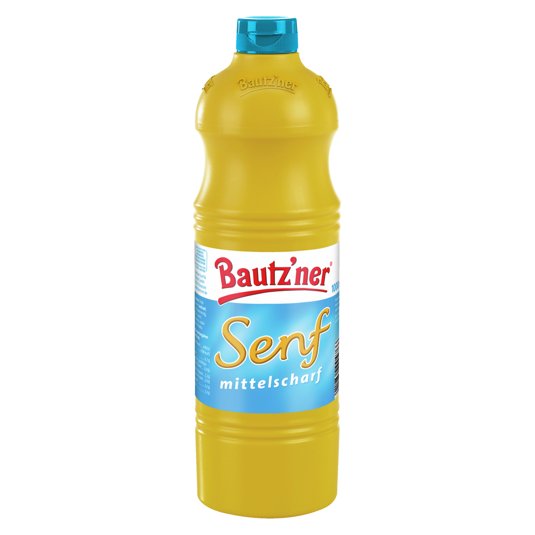 Bautzner Senf mittelscharf Flasche - 1000ml