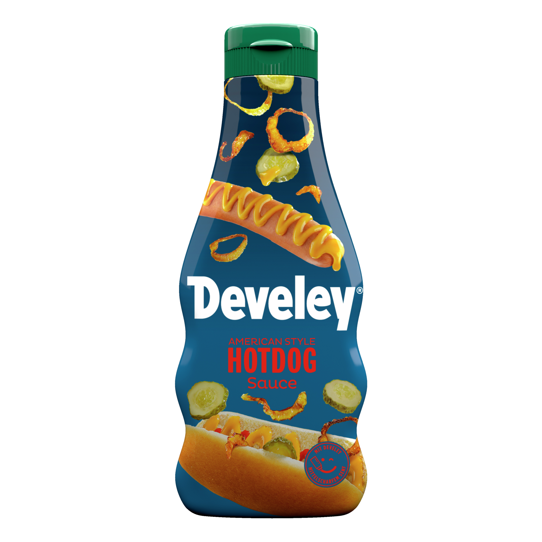 Develey American Hotdog Sauce in der 250 ml Squeeze-Flasche