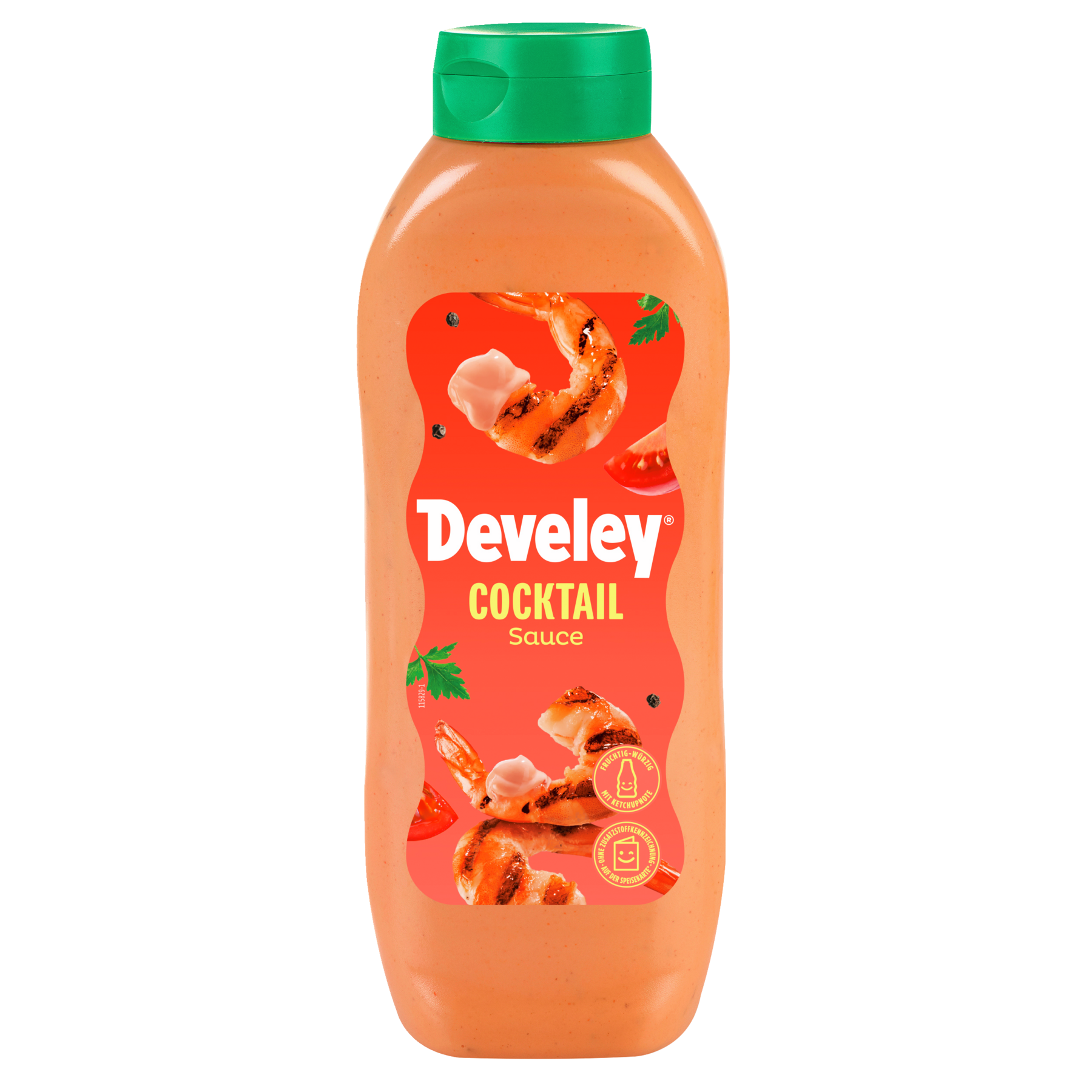 Develey Cocktail Sauce in 875 ml Kopfstandflasche