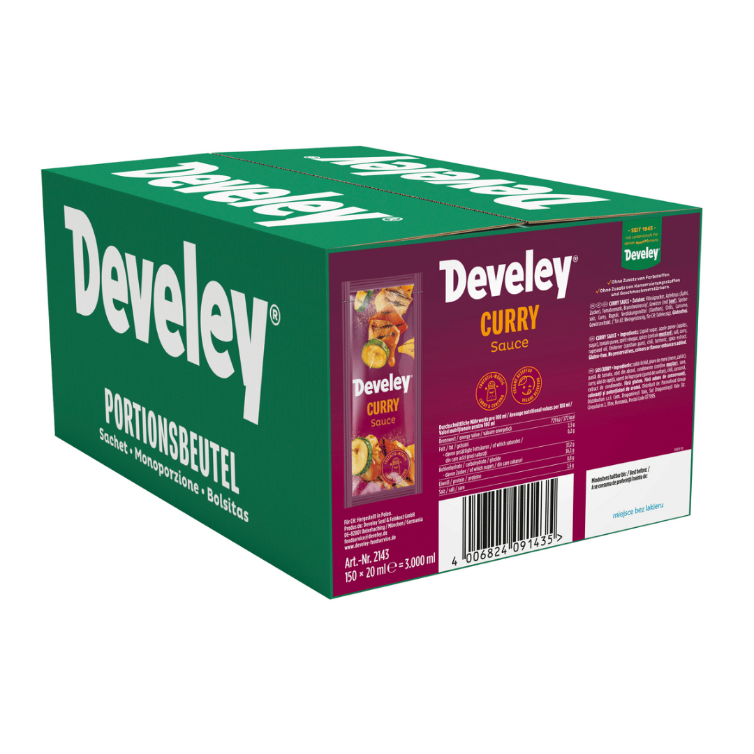 Develey Curry Sauce - Portionsbeutel - 150x 20ml