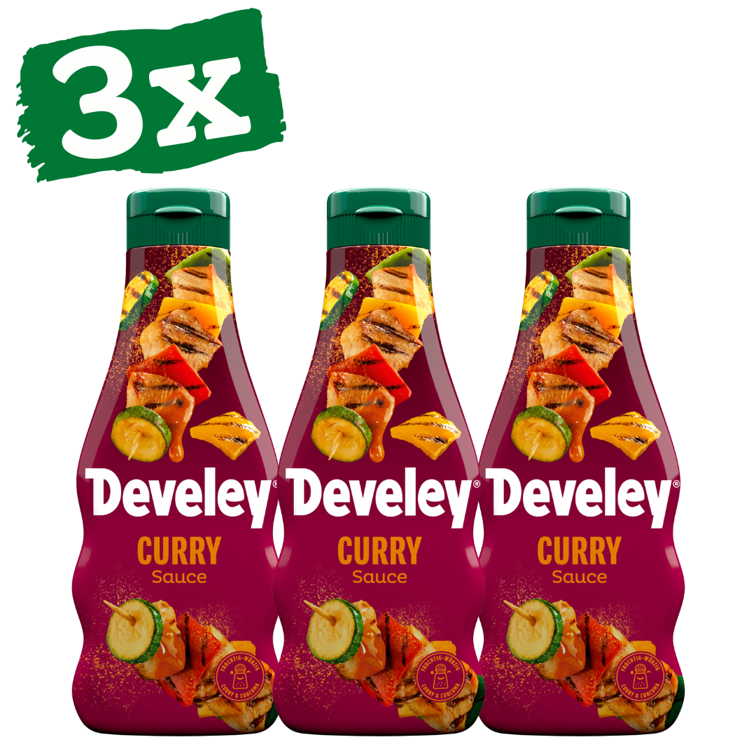 Develey Curry Sauce - 3x 250ml