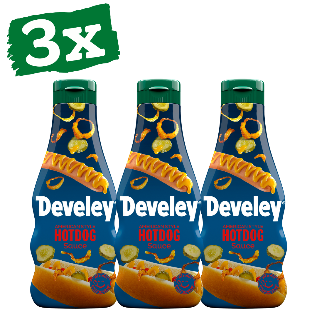 Develey American Style Hotdog Sauce - 3x 250ml