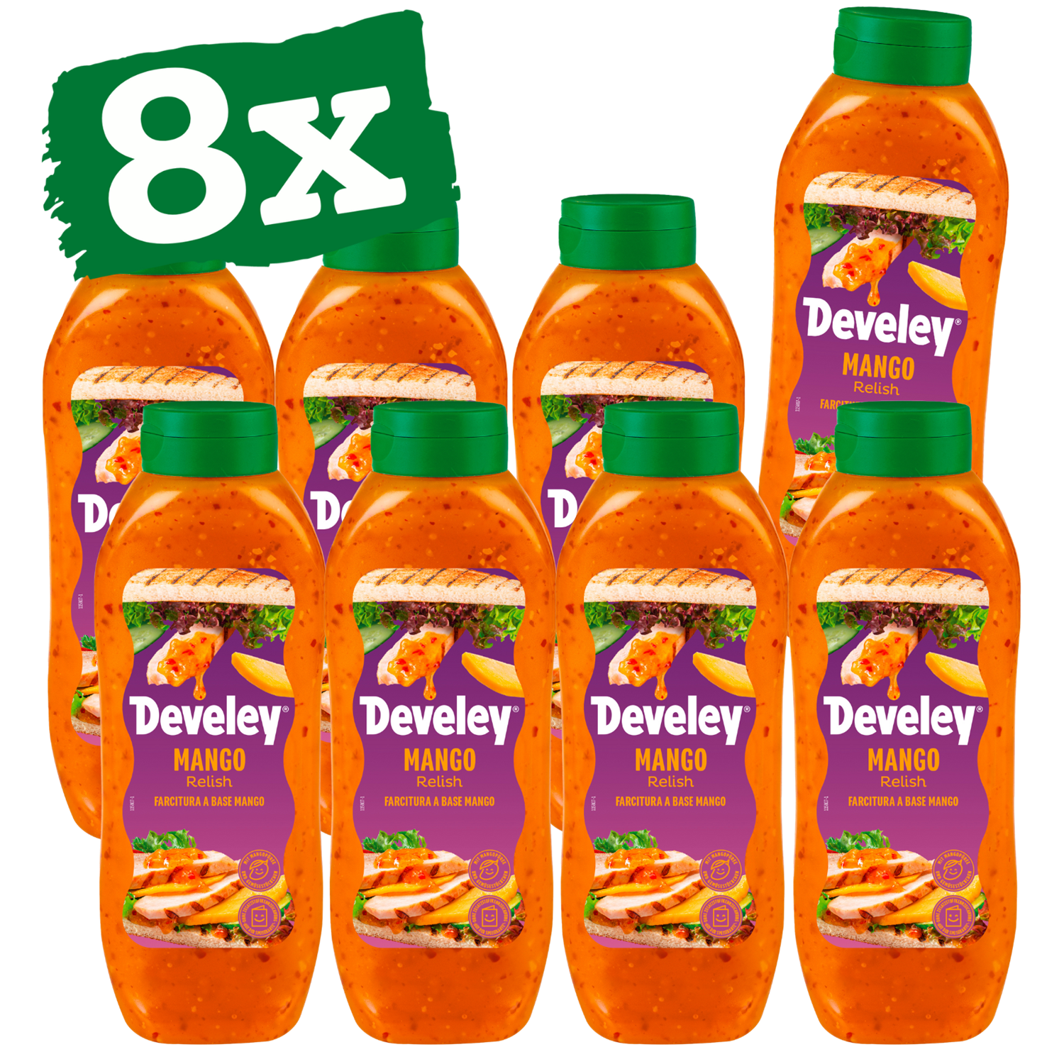 Develey Mango Relish - 8x 875ml