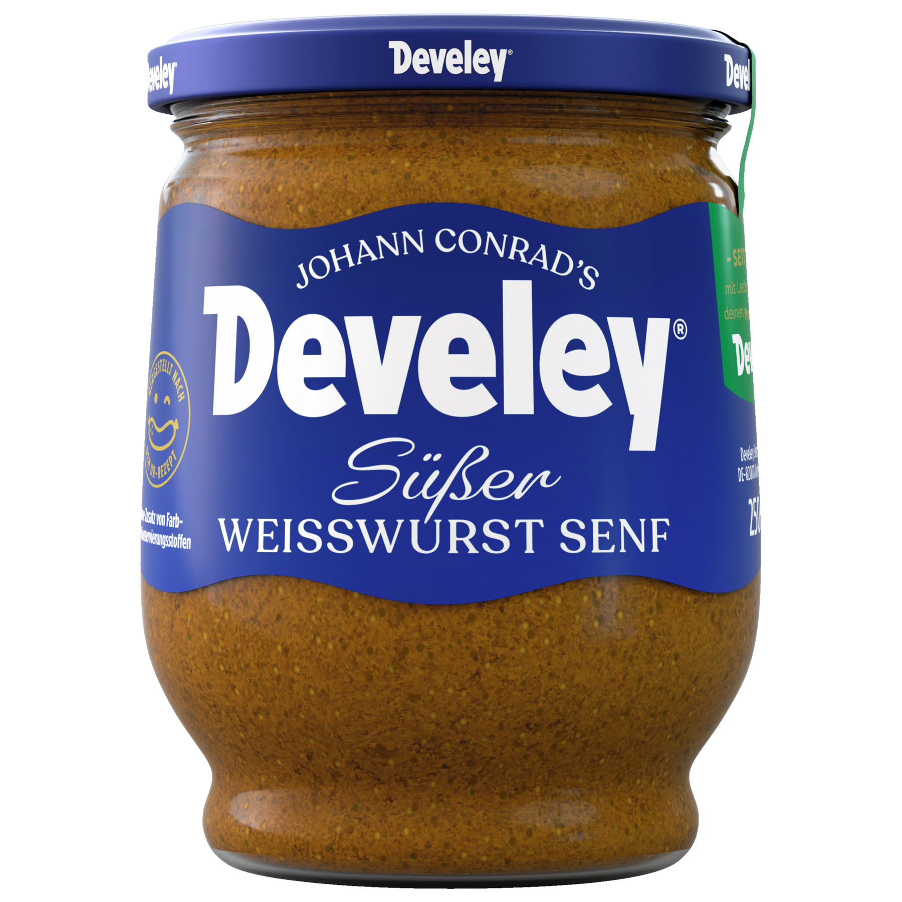 Develey Original Münchner Weißwurst Senf Glas - 250ml