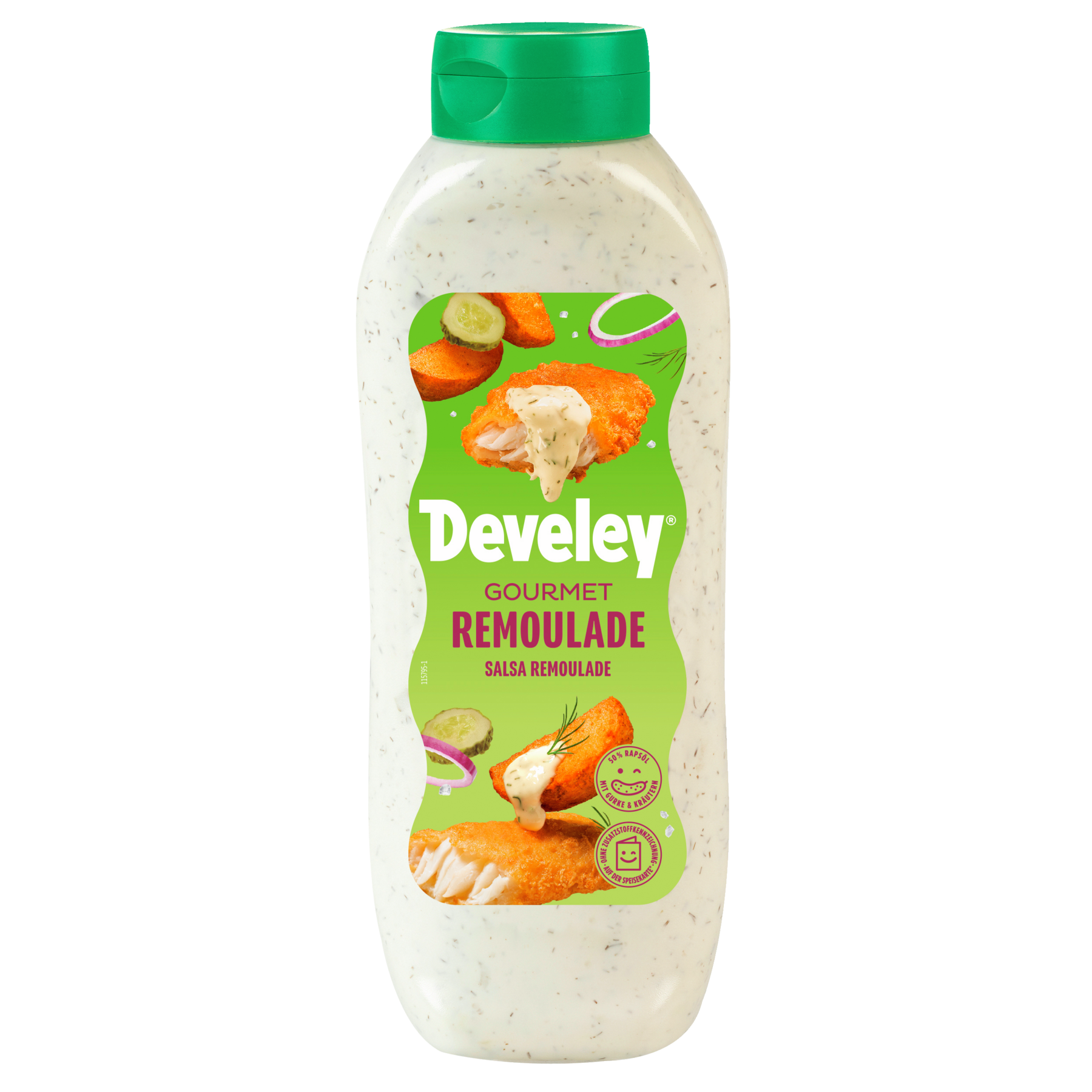 Develey Remoulade Kopfstandflsche in der 875 ml Flasche