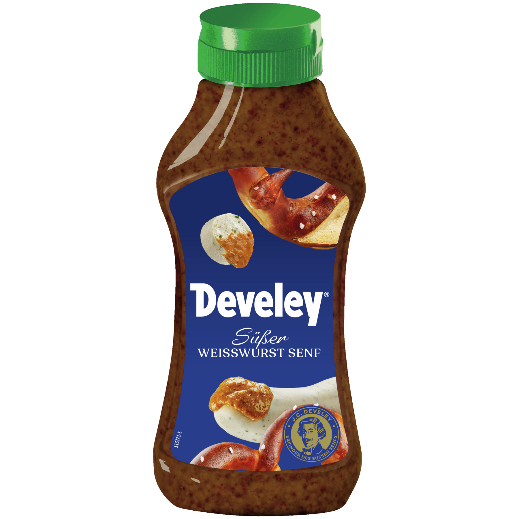 Develey Original Munich White Sausage Mustard Squeeze - 300ml