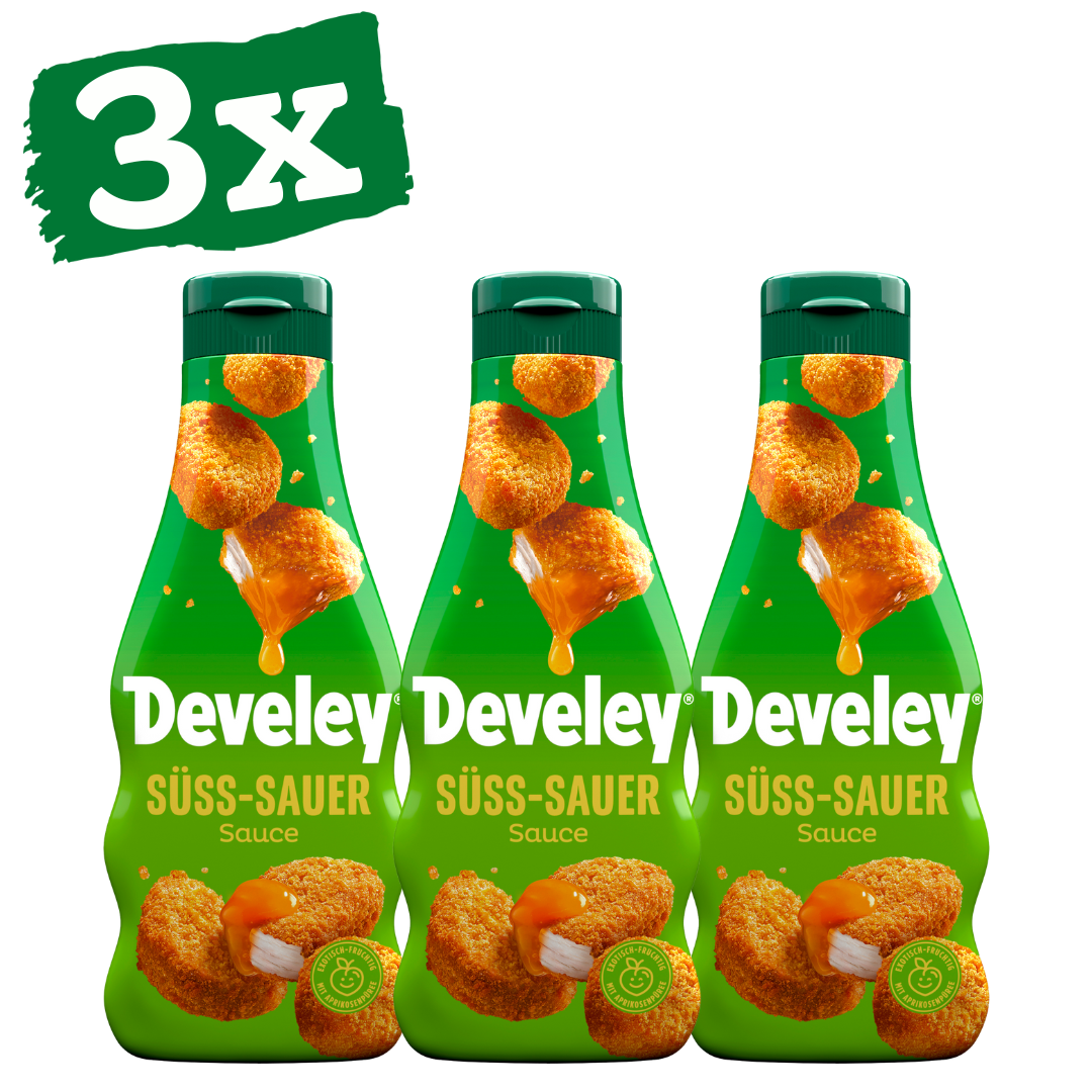 Develey Süß-Sauer Sauce - 3x 250ml