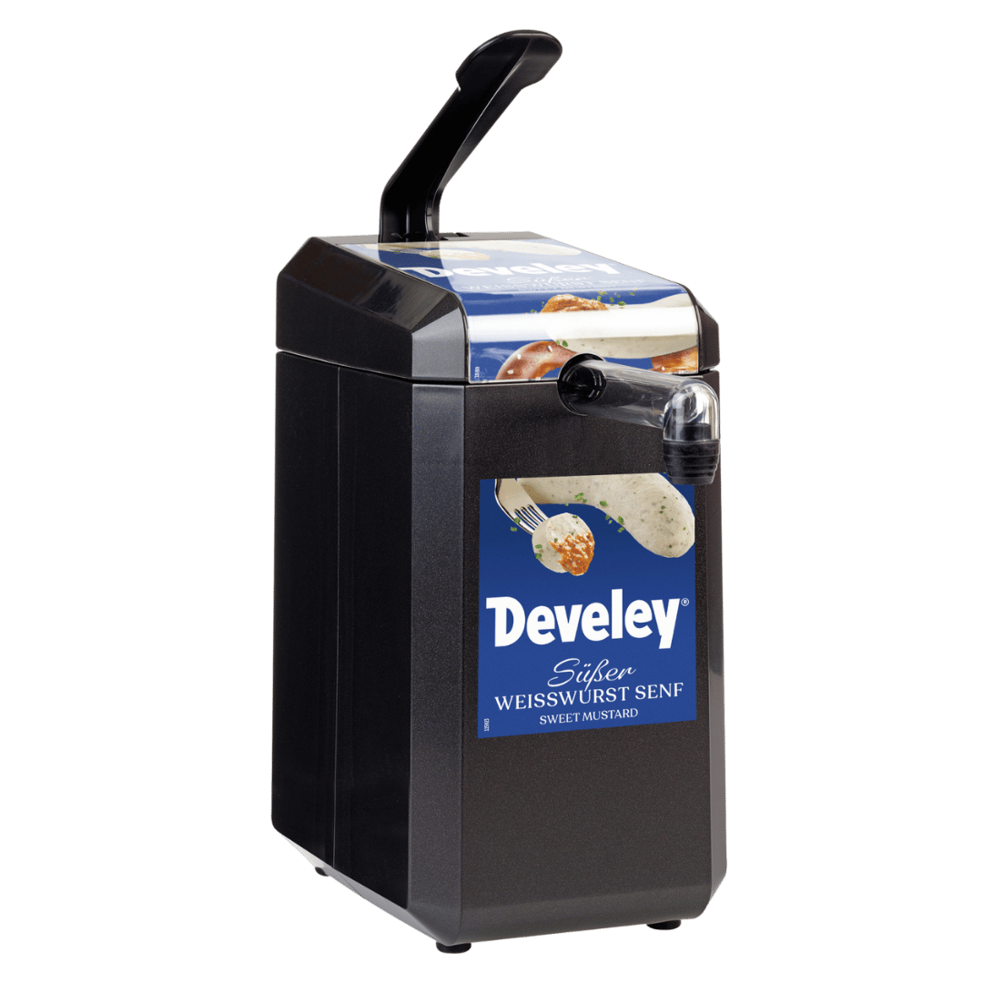 Develey Saucenspender schwarz - Weisswurst Senf - 5kg