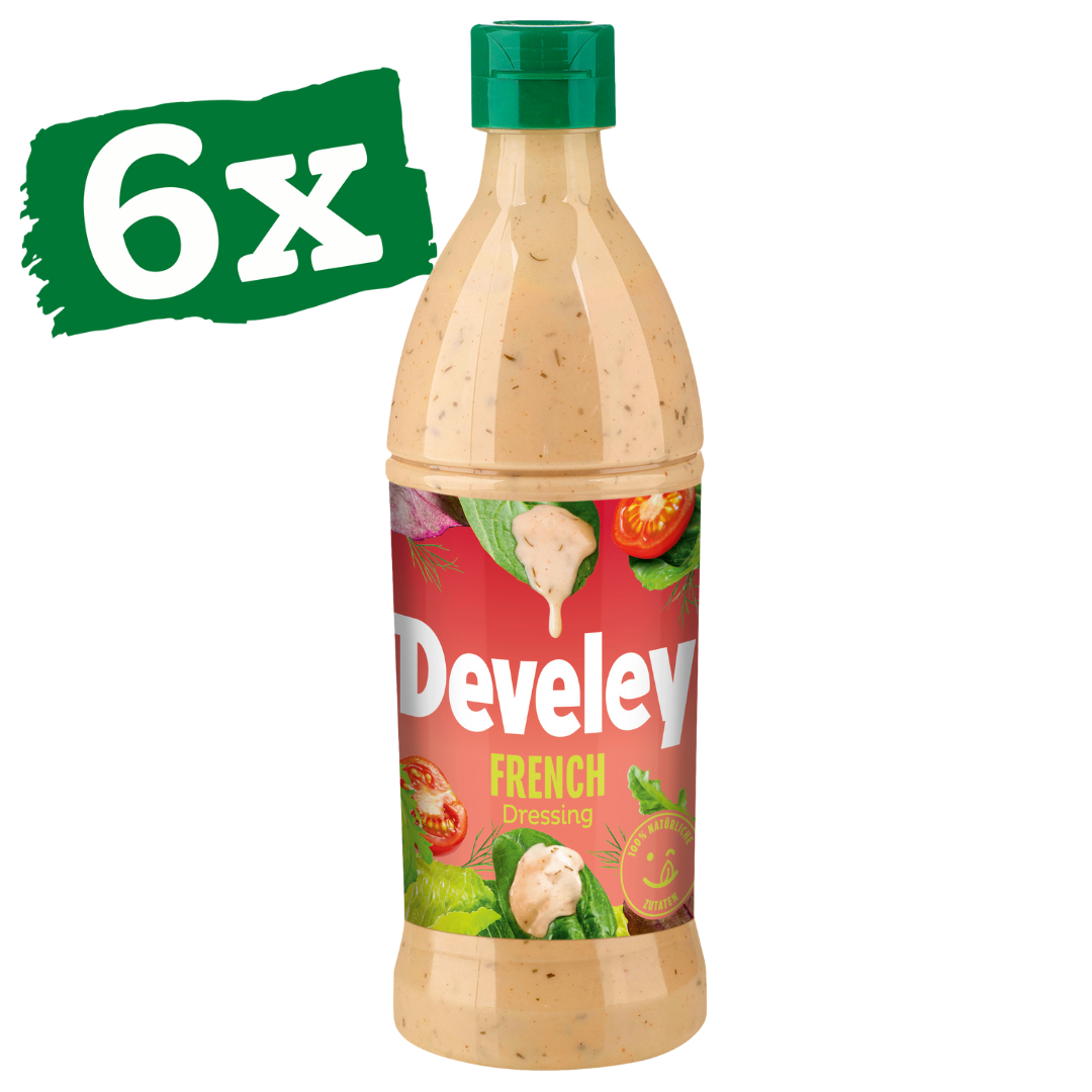 Develey French Dressing in der 500 ml PET-Flasche im 6er Pack