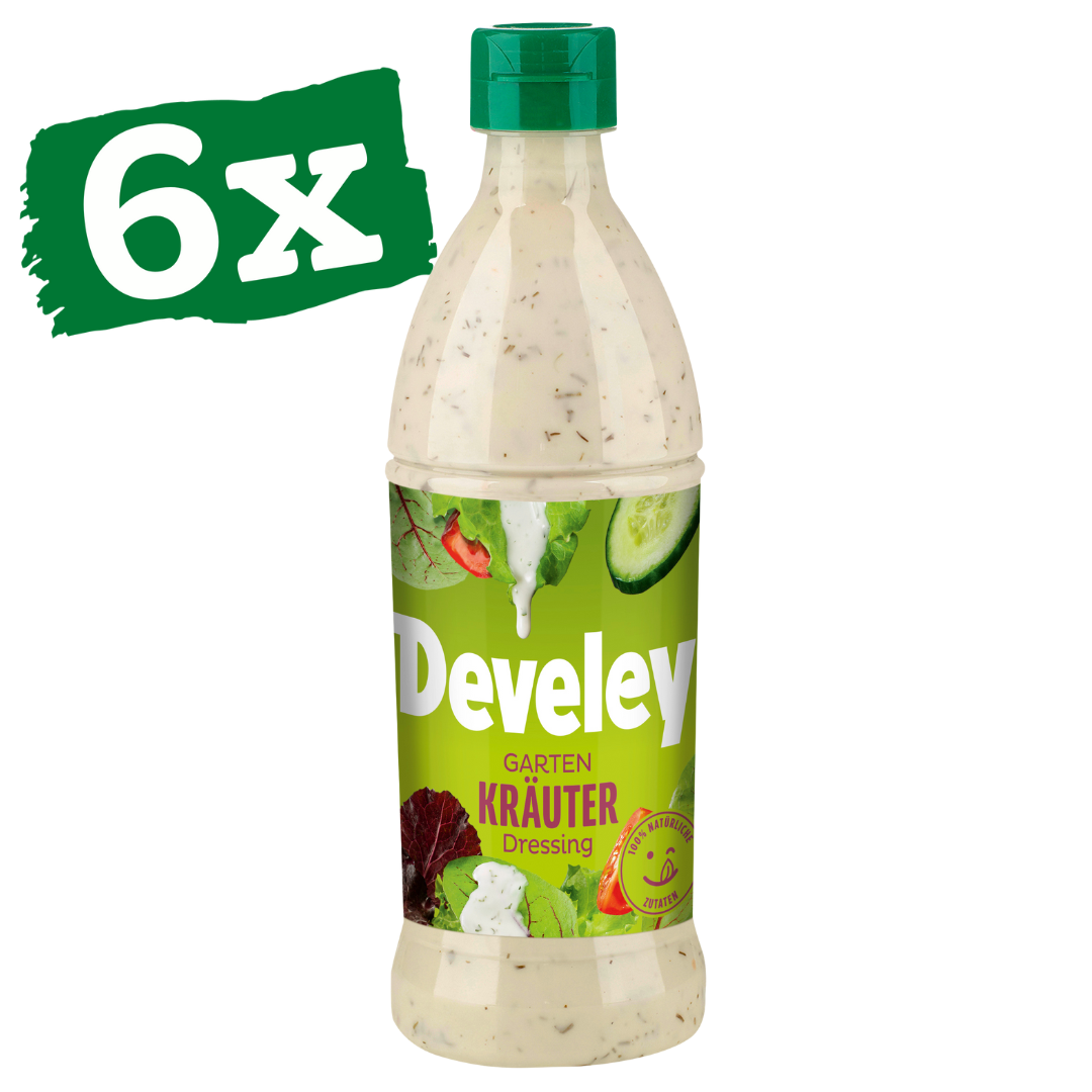 Develey Gartenkräuter Dressing - 6x 500ml