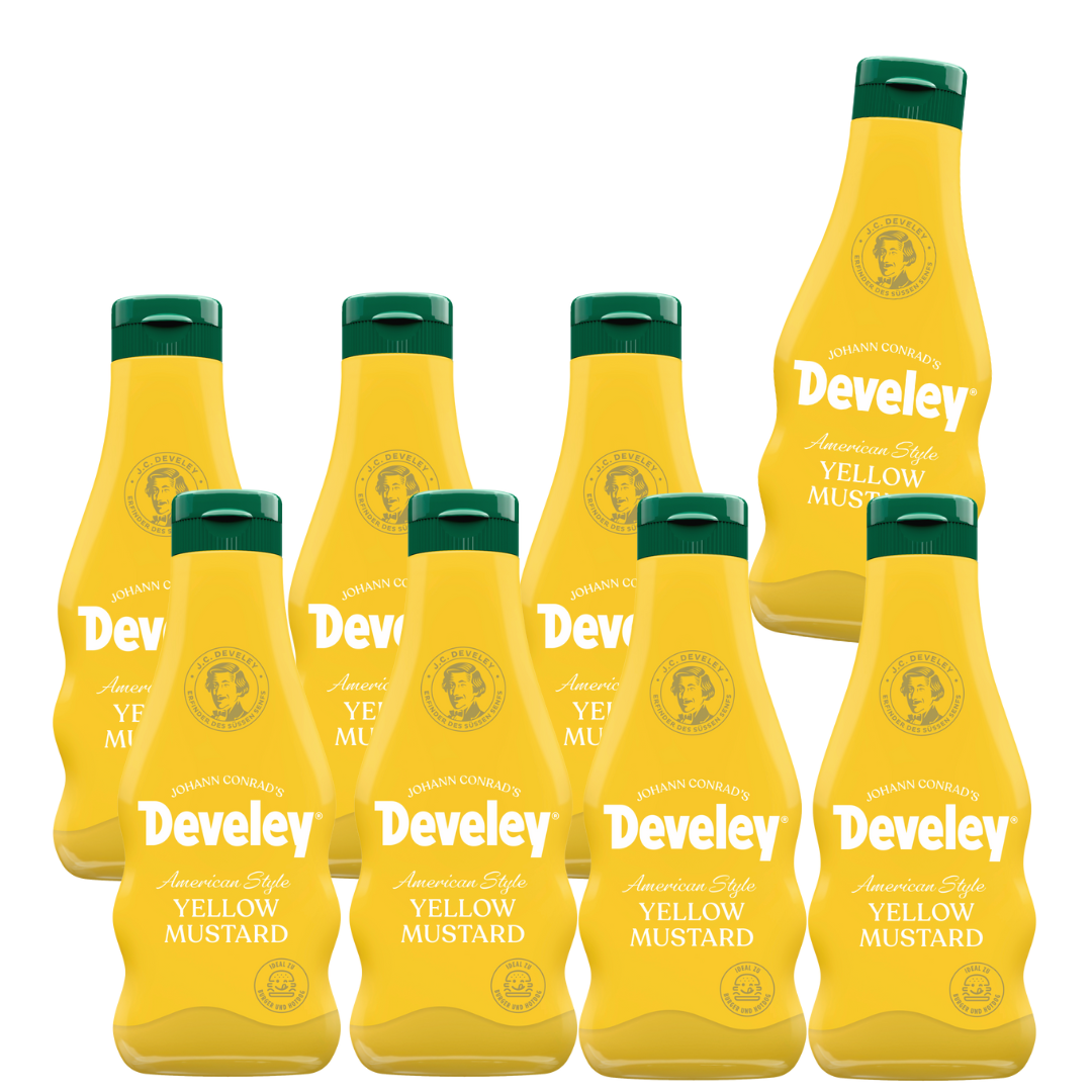 Develey American Style Yellow Mustard - 8x 250ml