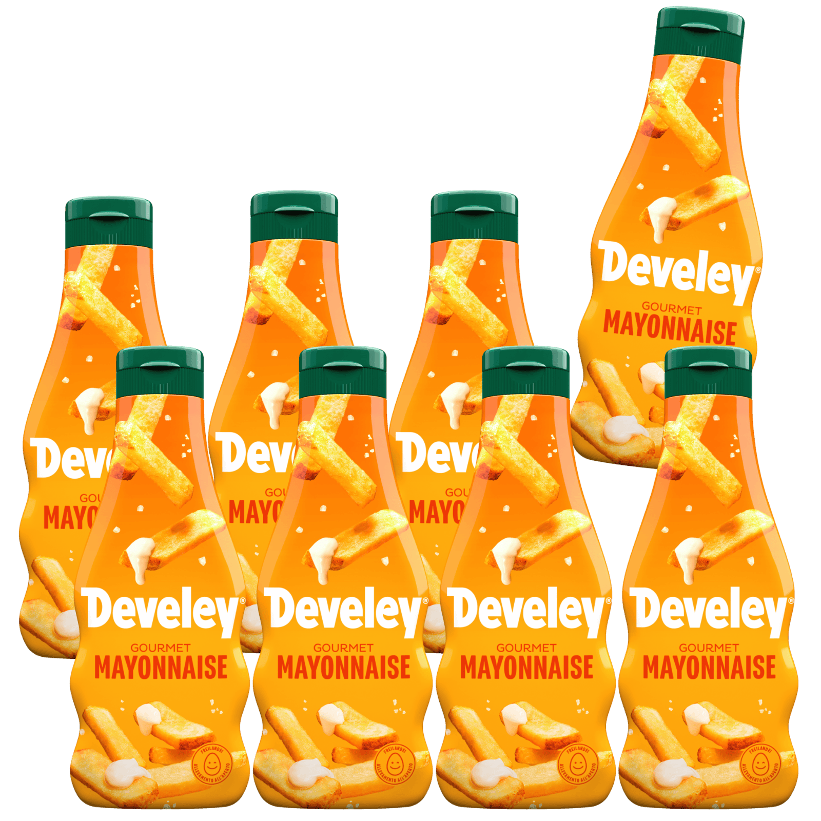 Develey "Unser Original" Mayonnaise Flasche - 8x 235ml