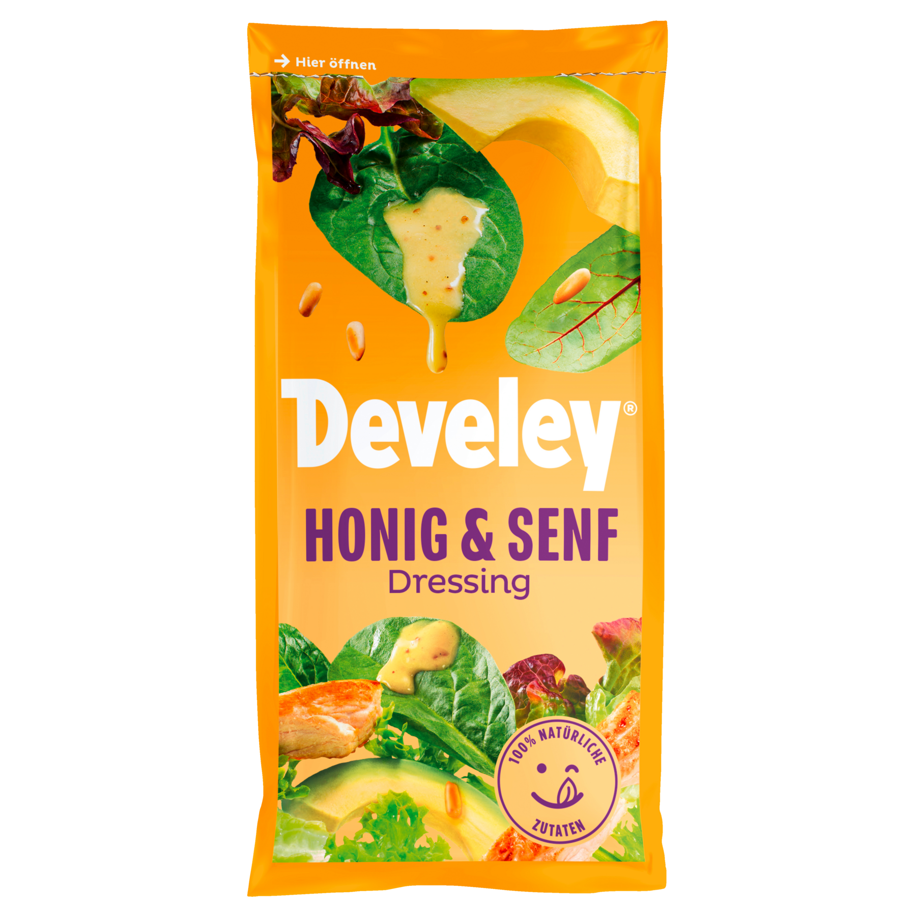 Develey Honig Senf Dresssing im 75 ml Portionsbeutel im 14er Set