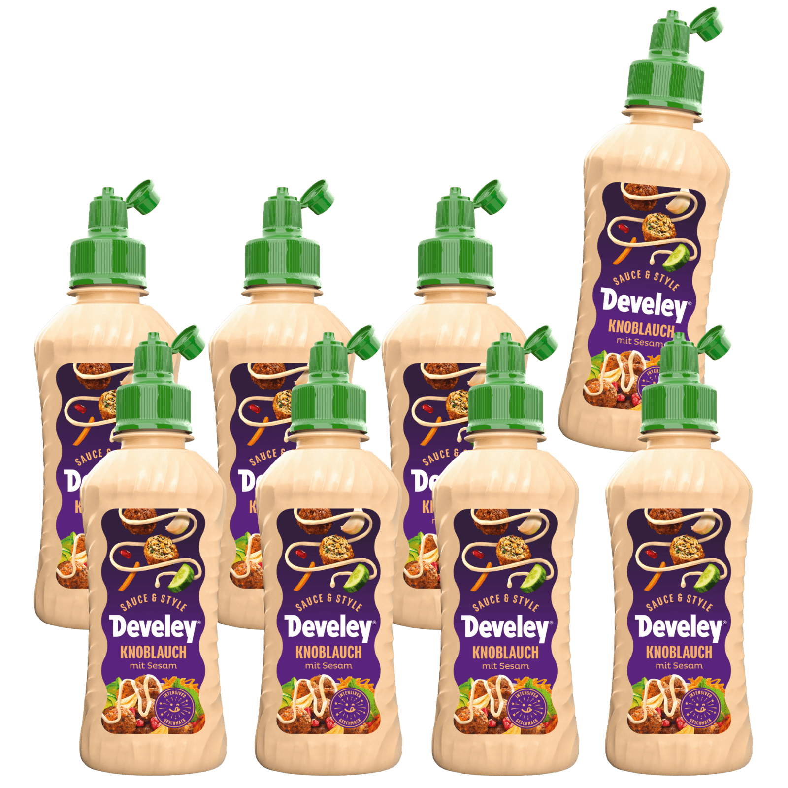 Develey Sauce & Style Knoblauch Sesam Sauce - 8x 225ml