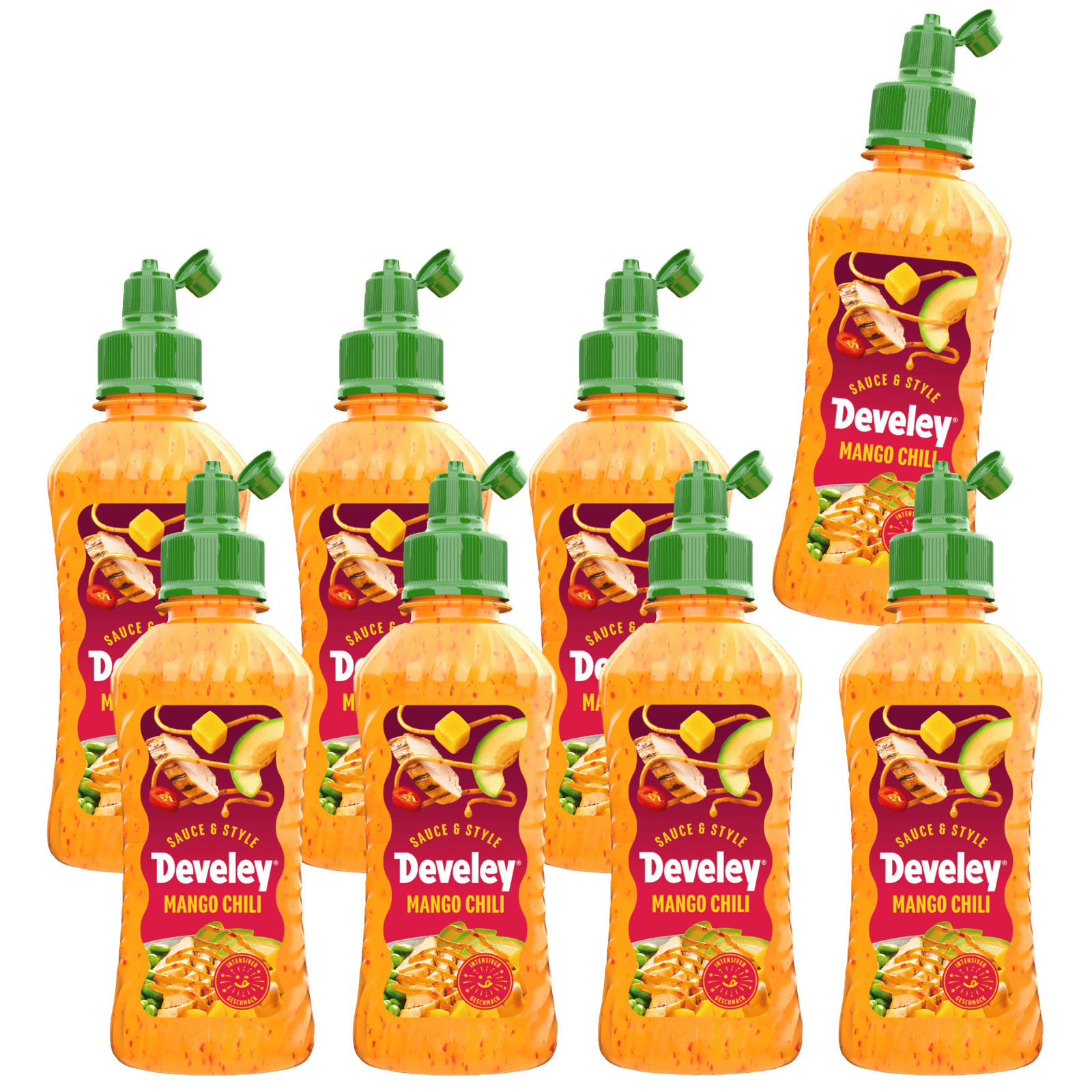 Develey Sauce & Style Mango Chili Sauce - 8x 225ml