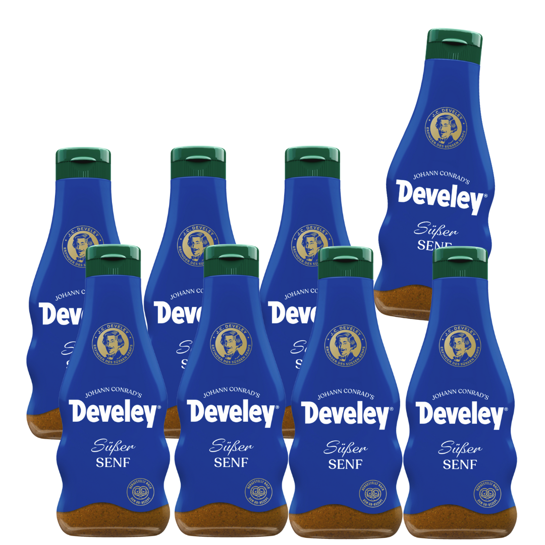Develey Süßer Senf - 8x 250ml