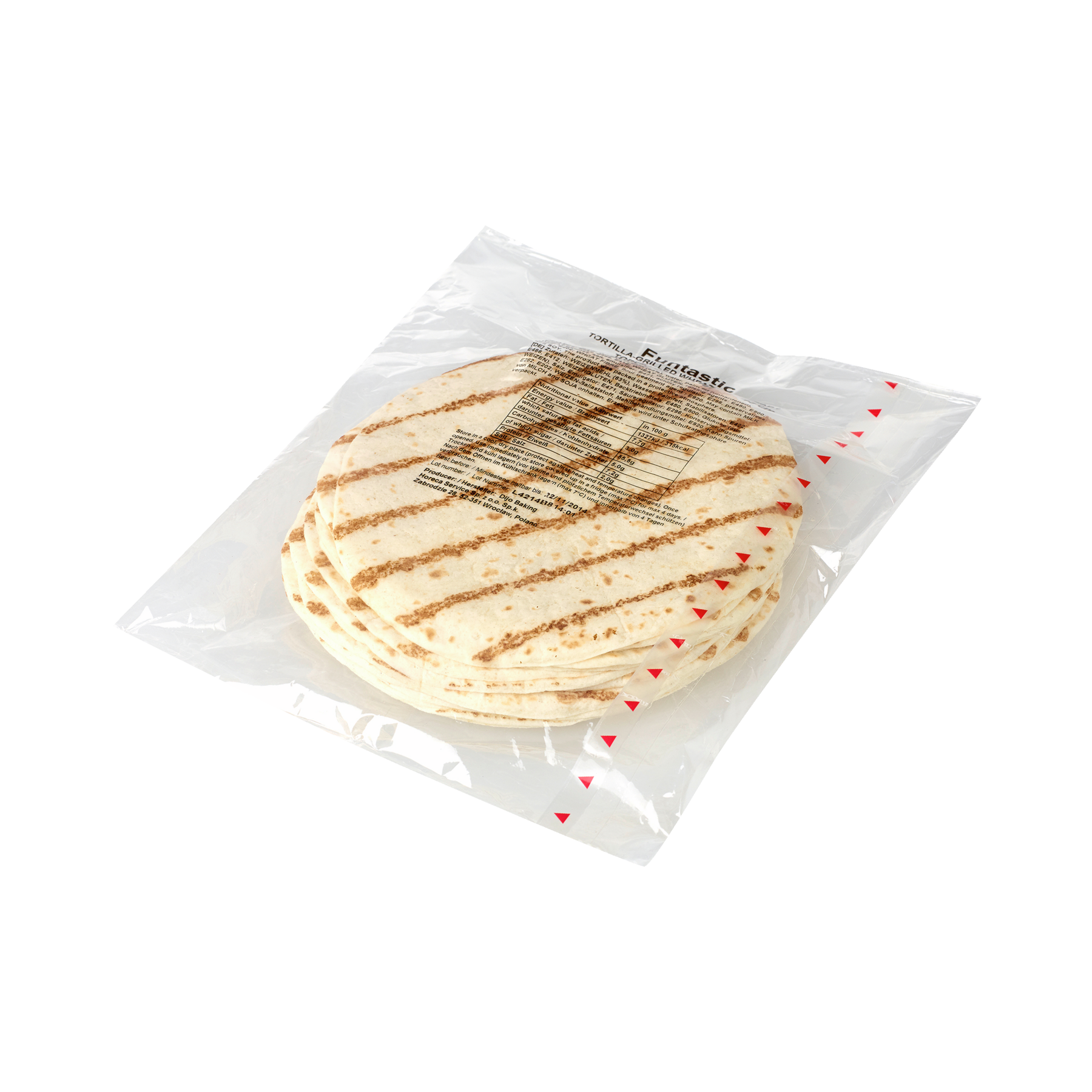 Funtastic Grilled Tortillas 16 cm Durchmesser - 18 Stück