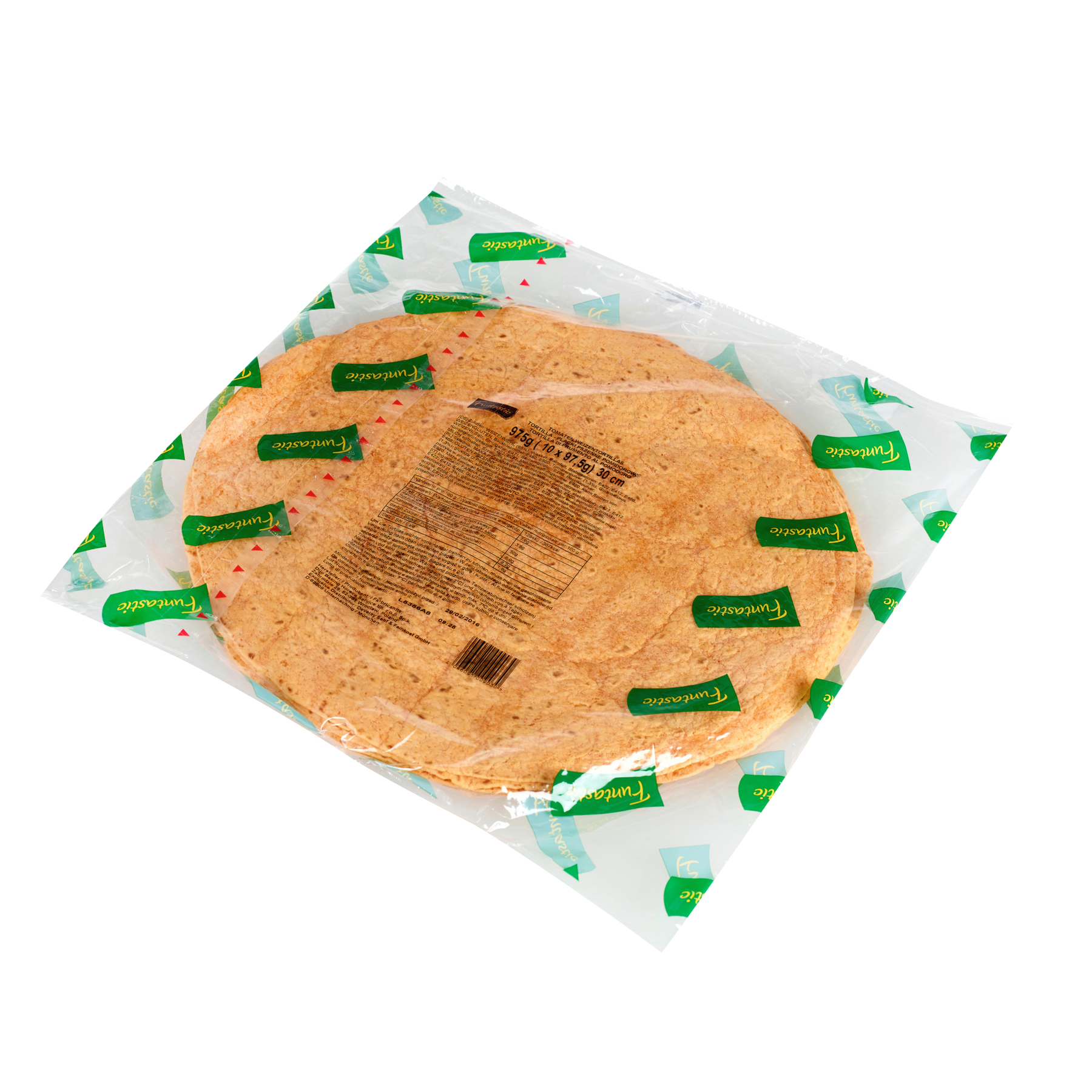Funtastic Tomaten Tortillas 30 cm Durchmesser - 10 Stück