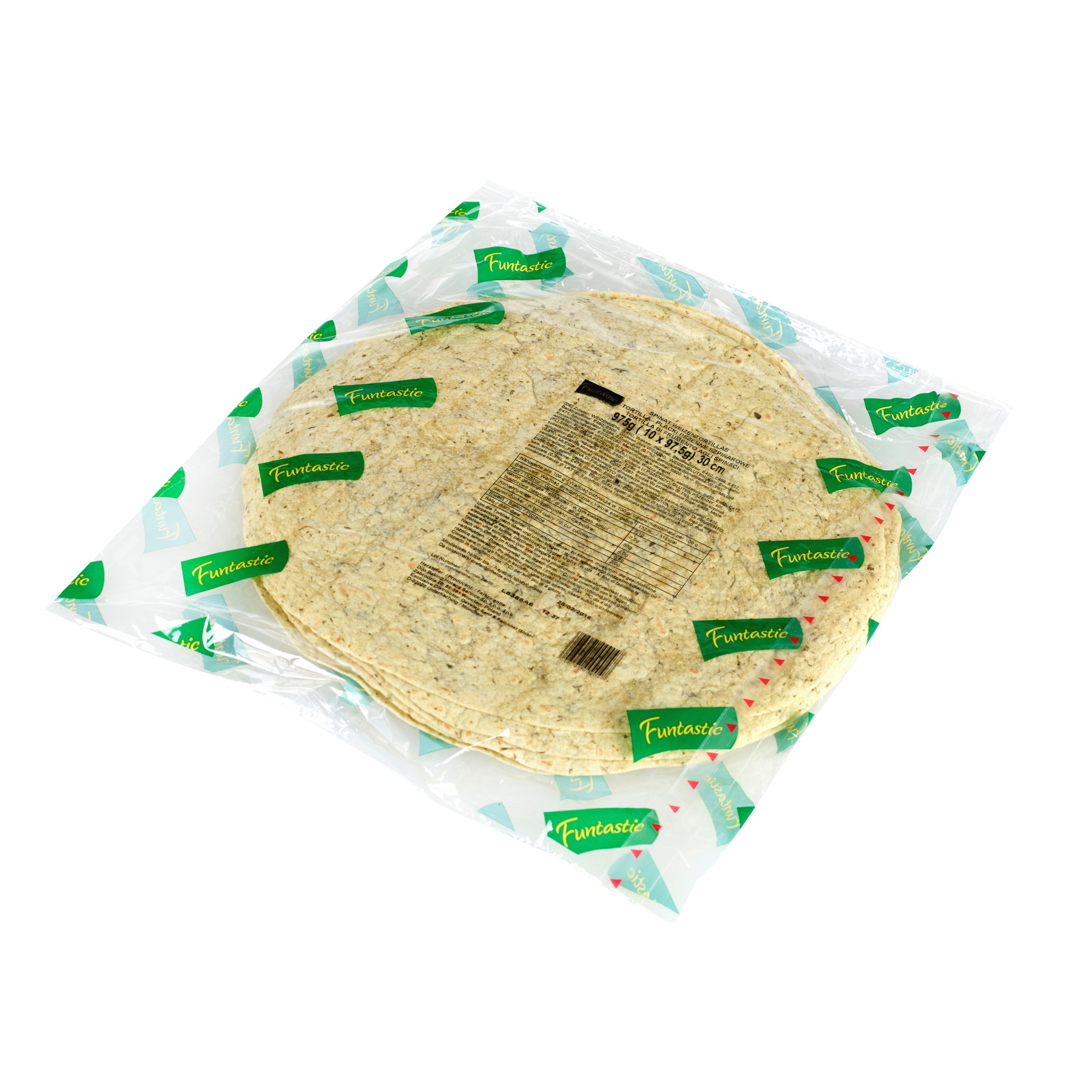 Funtastic Tomaten Tortillas 30 cm Durchmesser - 10 Stück