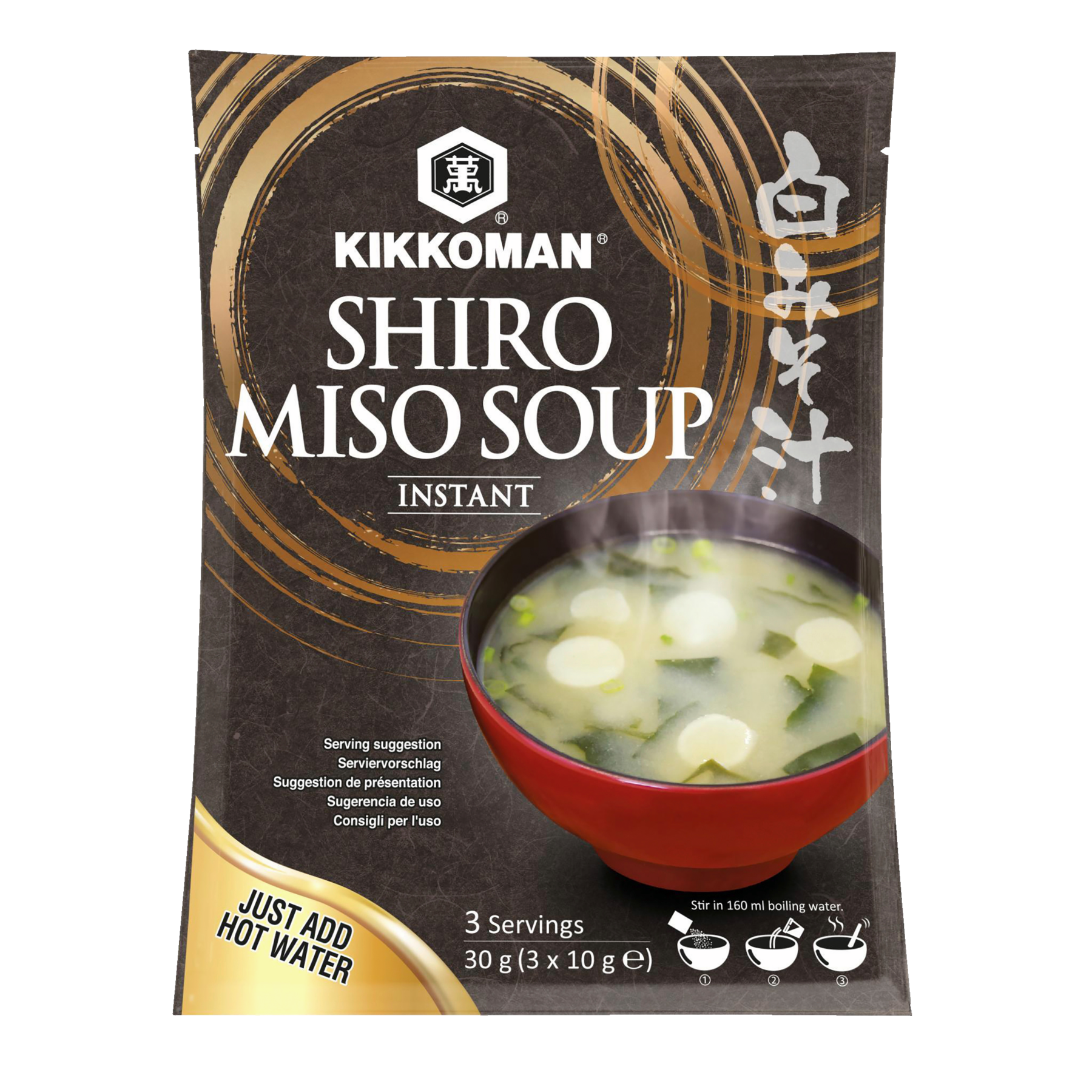 Kikkoman Shiro Miso Suppe - 3 x 10 g