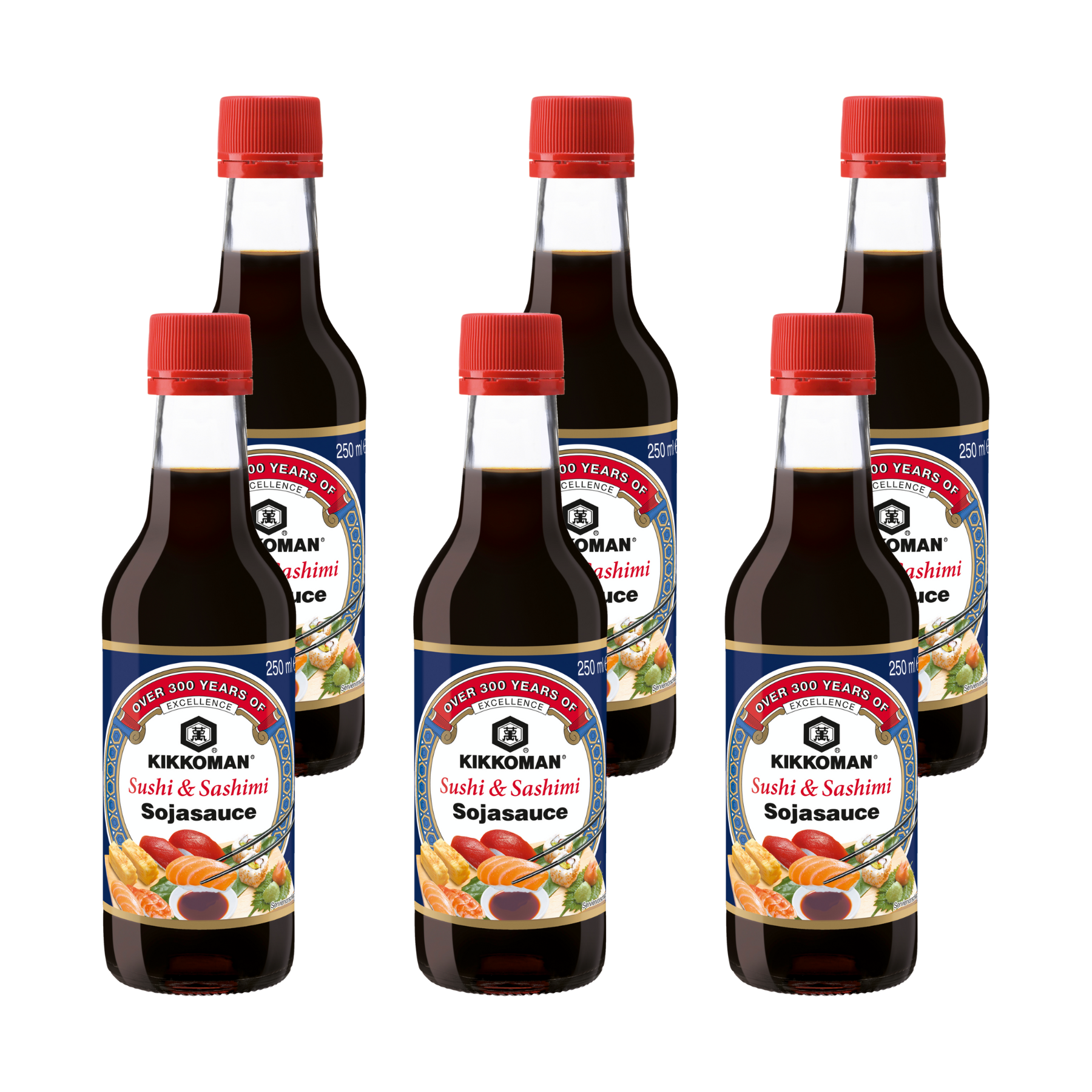 Kikkoman Sushi & Sashimi Soja-Sauce - 6x 250ml