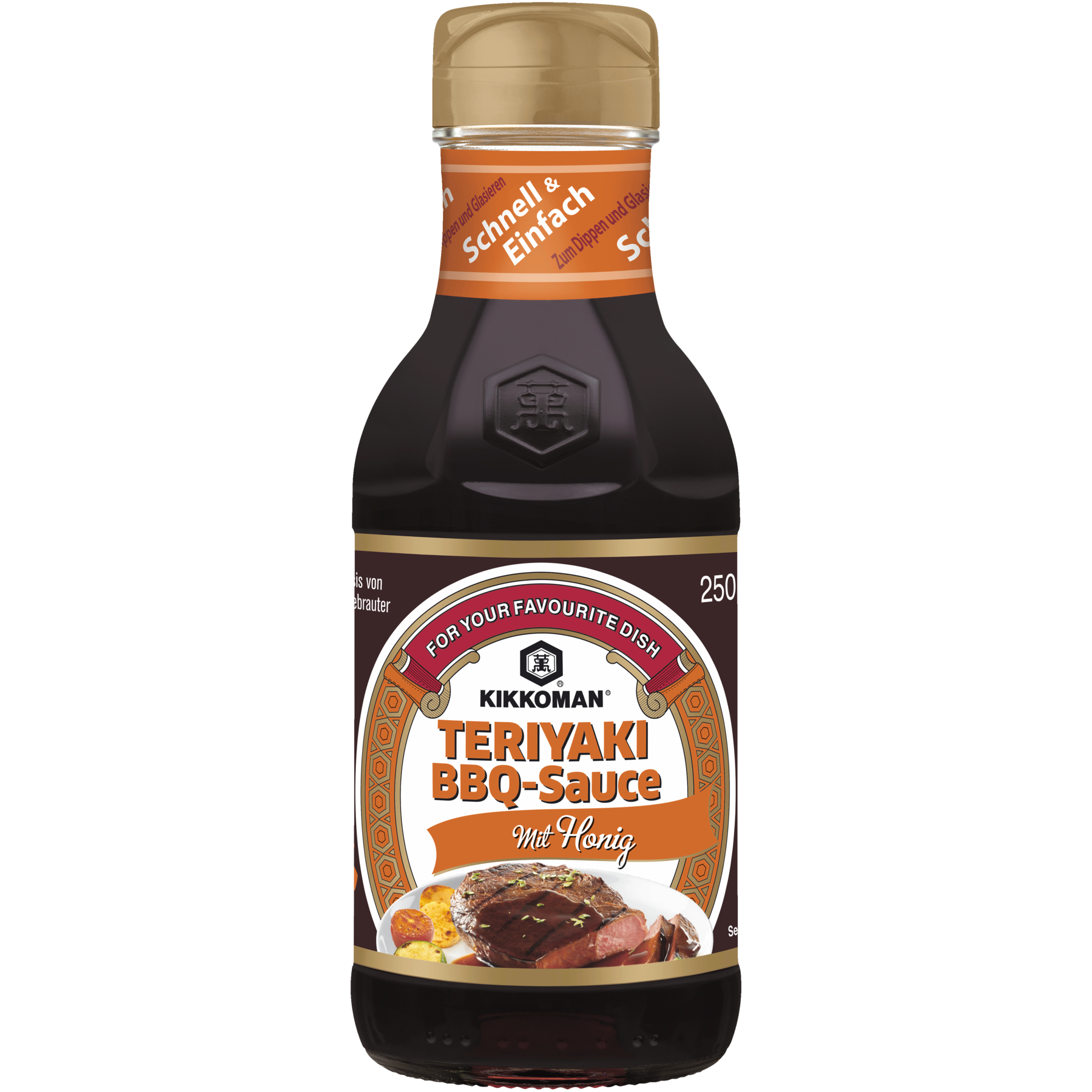 Kikkoman Teriyaki BBQ Sauce mit Honig - 250ml