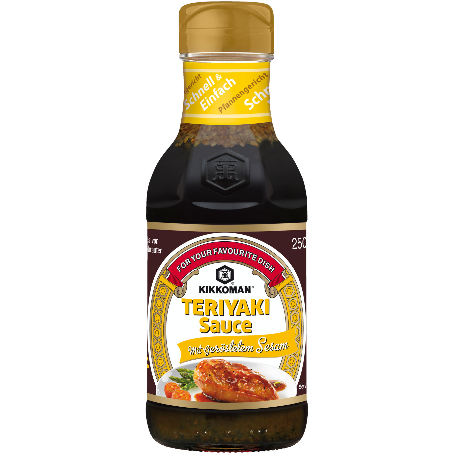 Kikkoman Teriyaki Sauce mit geröstetem Sesam - 250ml