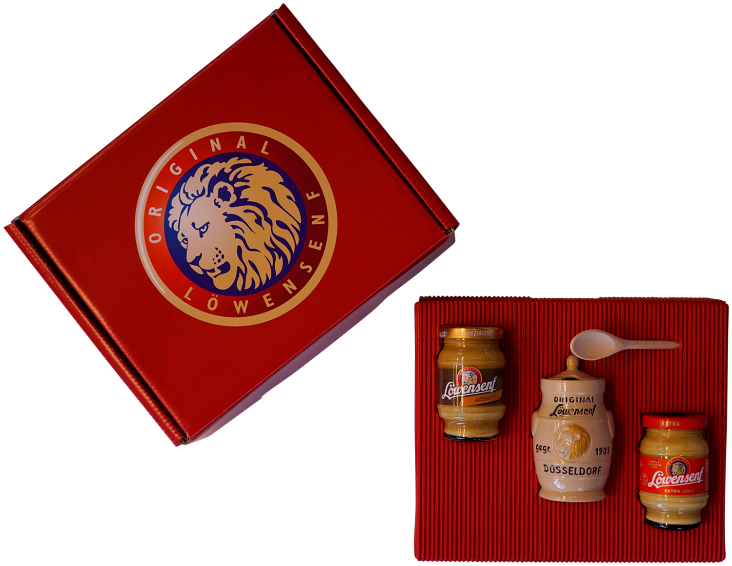 Löwensenf gift package set of 4 - gift box