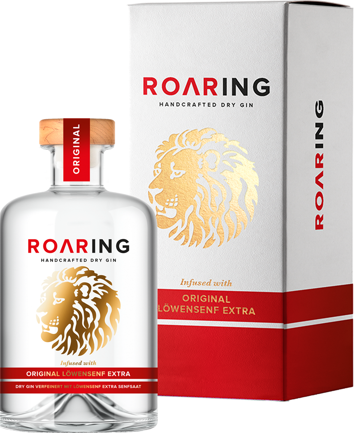 Löwensenf ROARING Gin - 500ml mit Geschenkverpackung