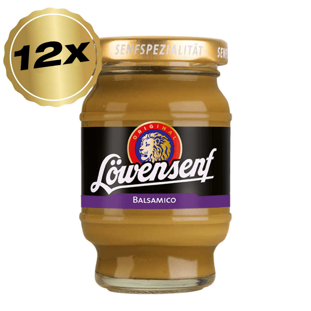 Löwensenf Senfspezialität Balsamico Tönnchen - 12x 100ml