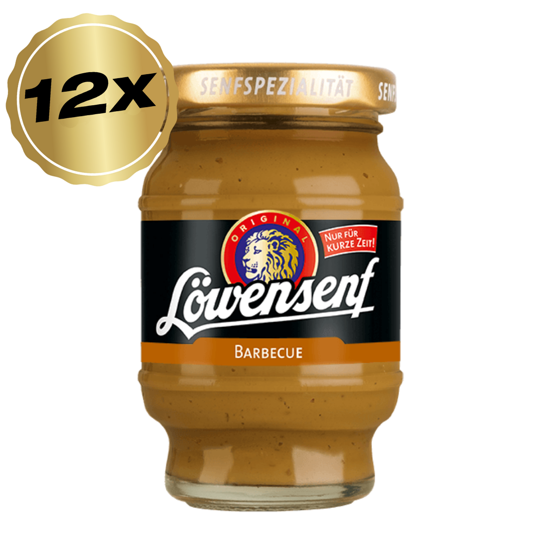 Löwensenf Senfspezialität Barbecue Tönnchen - 12x 100ml