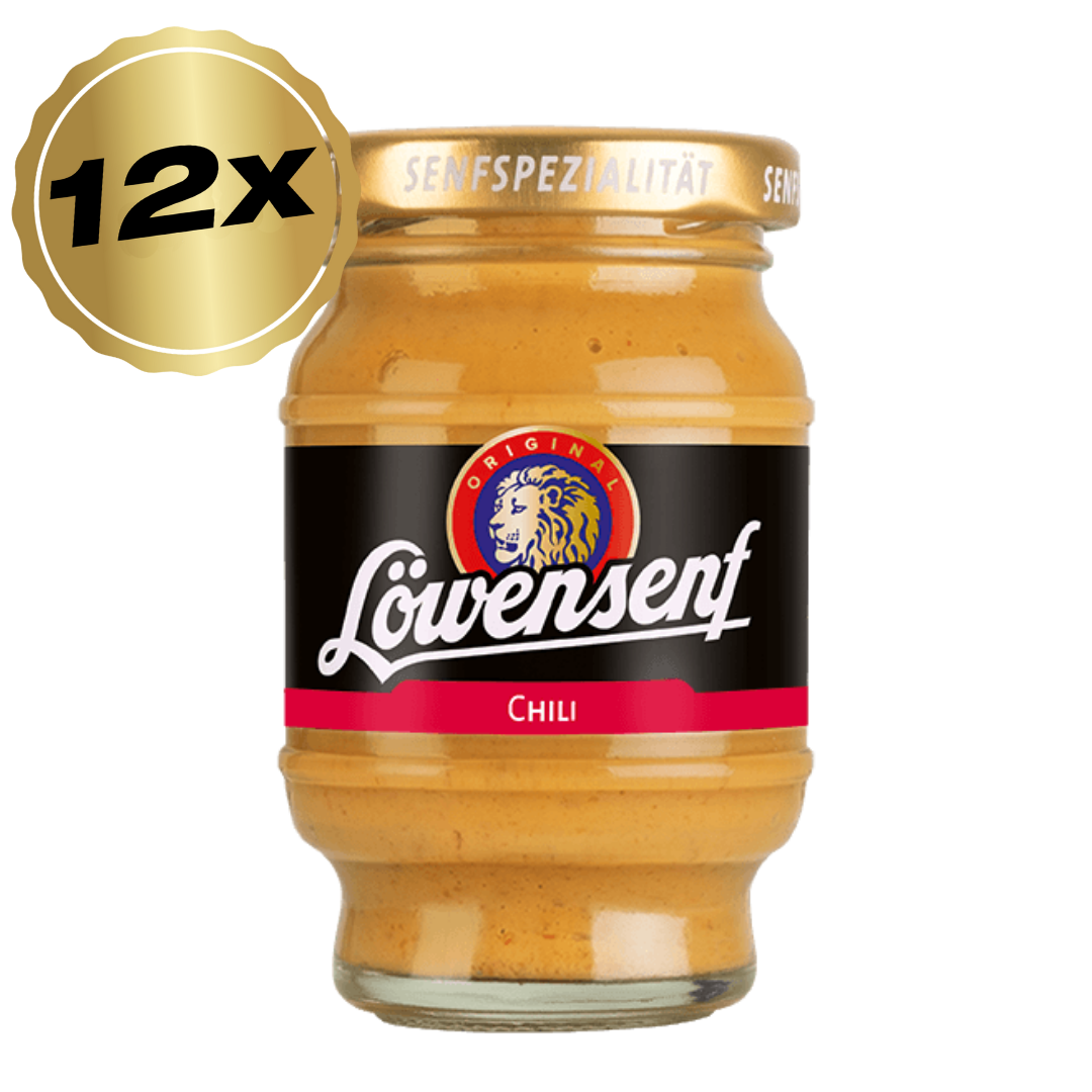 Löwensenf Senfspezialität Chili Tönnchen - 12x 100ml