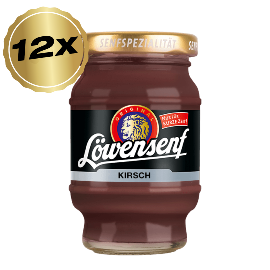 Löwensenf mustard speciality cherry barrel - 12x 100ml