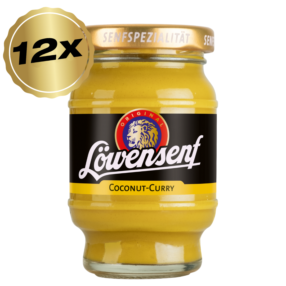 Löwensenf Senfspezialität Coconut-Curry Tönnchen - 12x 100ml