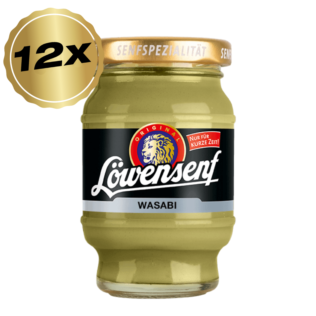 Löwensenf Senfspezialität Wasabi Tönnchen - 12x 100ml