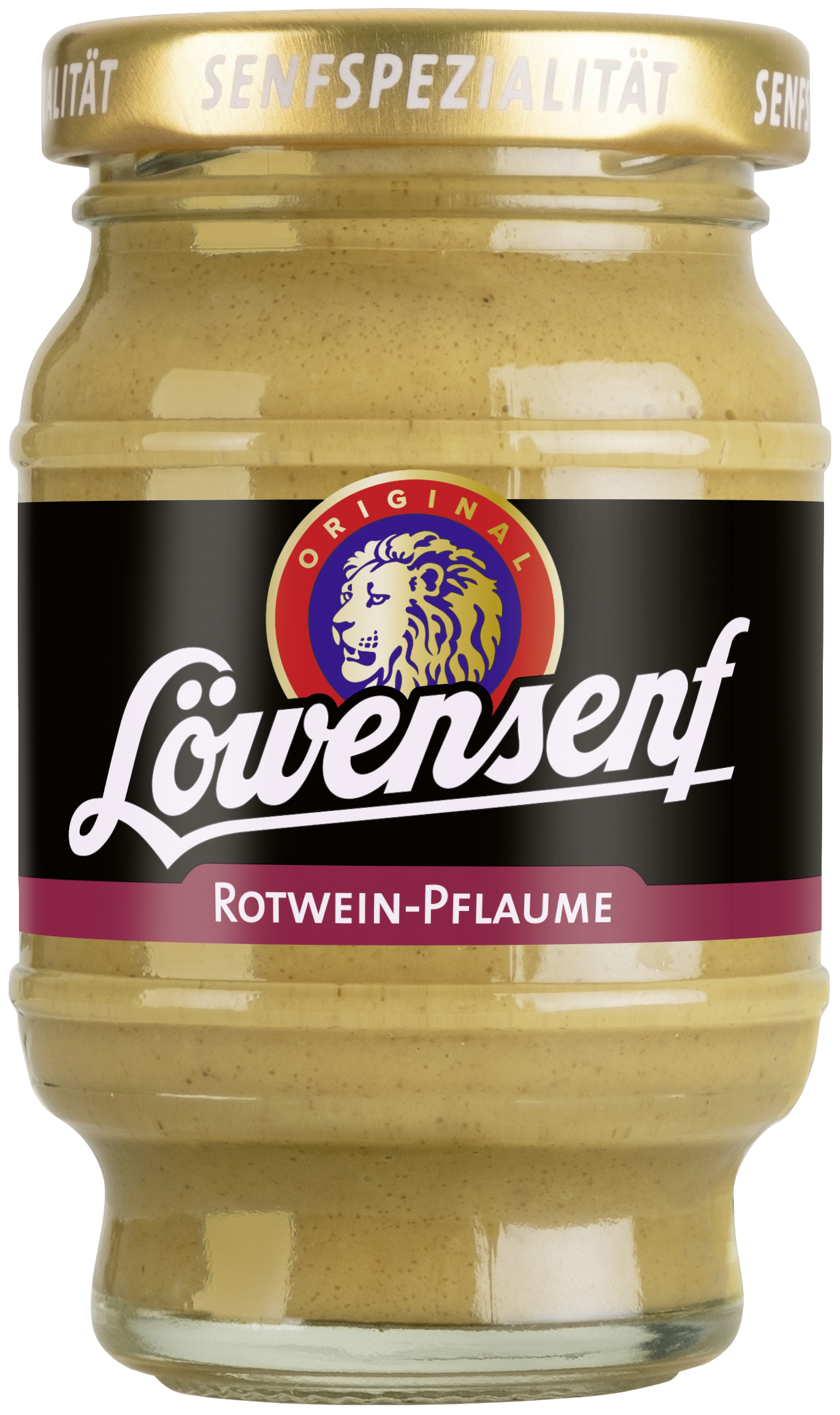 Löwensenf Senfspezialität Rotwein-Pflaume Tönnchen - 100ml