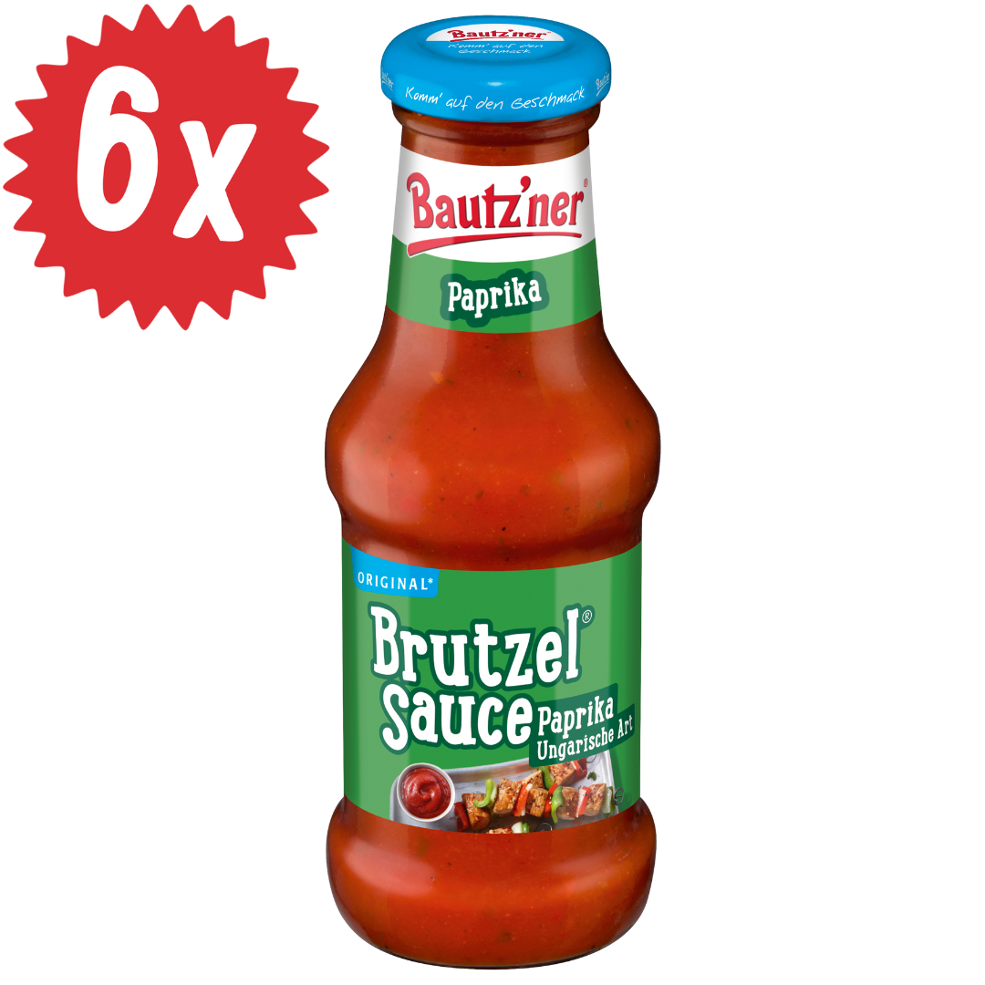 Bautzner Brutzel Sauce Paprika - 6x 250ml