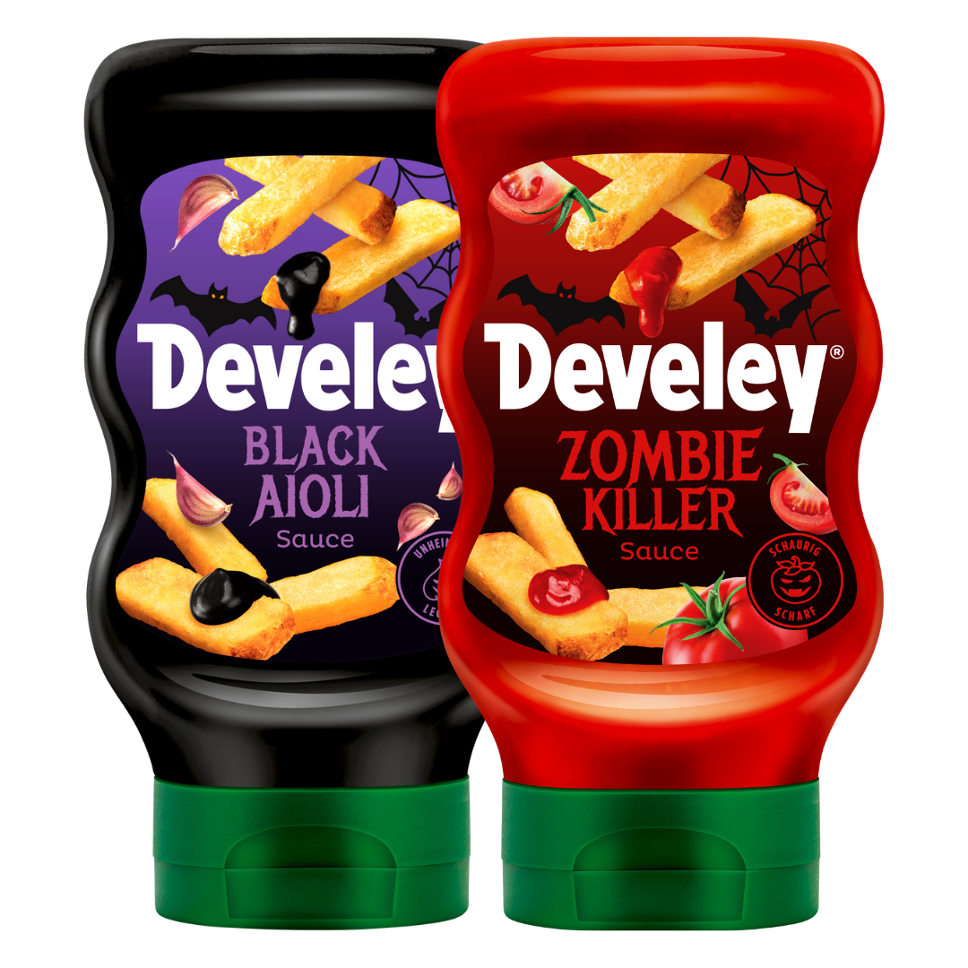 Develey Halloween Bundle - Zombie Killer Ketchup - Black Aioli