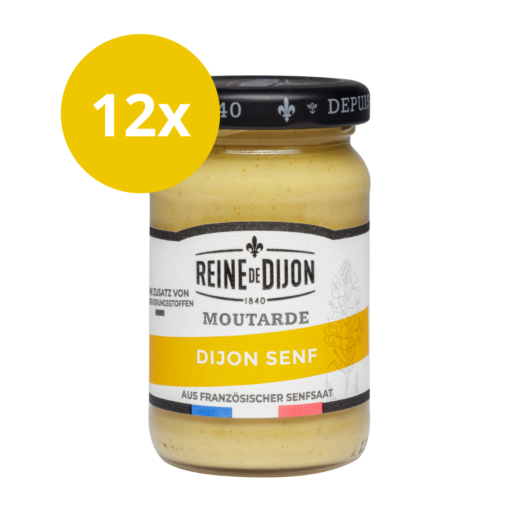 Reine de Dijon Dijon Senf 12 x 91ml
