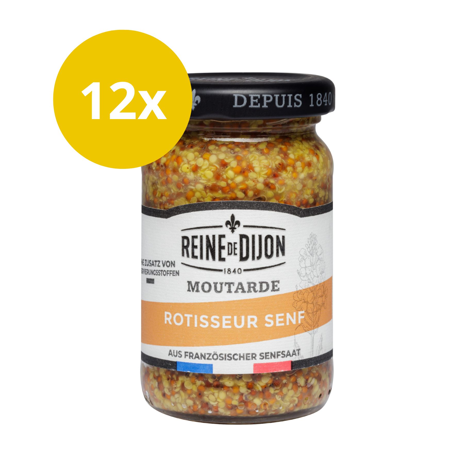 Reine de Dijon Rotisseur Senf 12 x 88 ml