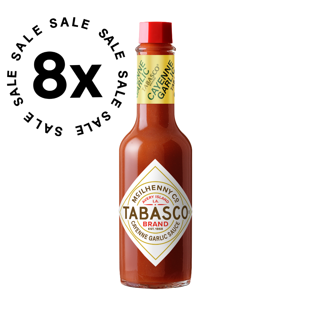 TABASCO® Garlic Sauce - Garlicy and spicy - 8x 60ml