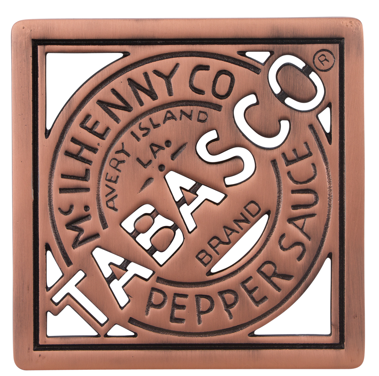 TABASCO® cast iron coasters